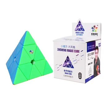 YUXIN Juoda Kirin MAGIJA Neo KUBĄ 3x3 Piramidės Stickerless KUBO Cubo Magico Įspūdį Žaislas Švietimo Žaislai Vaikams, Vaikų Dovanų
