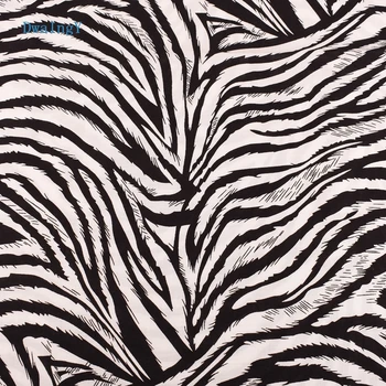 Zebra Modelio Serijos Šilko Imitacijos Spausdinti Popelinowy Medvilnės Audinio Kratinys 