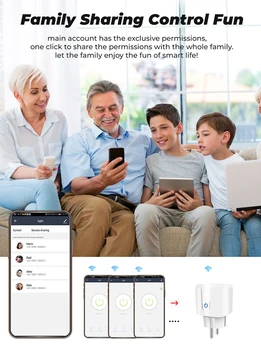 ZigBee Smart WiFi Lizdas 15A ES Plug Laiko Stebėjimo Funkcija Tuya / Smart Gyvenimo APP Kontrolės Darbai Su Alexa, Google 