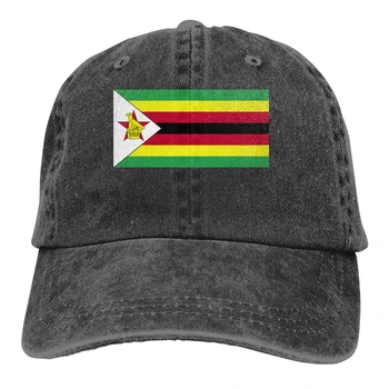 Zimbabvės vėliava Kaubojaus skrybėlę