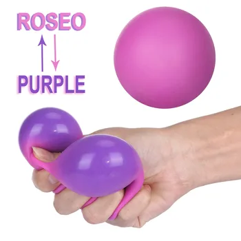 Įtempių Violetinė Ball Žaislas Įtempių Kaitos Spalva Nuspaudžiant Kamuolius, Vaikas Ir Suaugusiųjų Žaislų Juokinga Anti-stresas Fidget Reliver