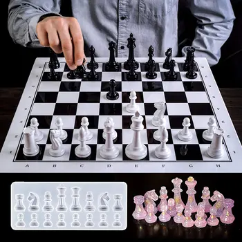 Šachmatų Lenta Silikono Liejimo Epoksidinės Formų Skirti 
