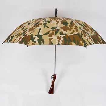 Šautuvas imitacija mediniai(plastiko) dirbti ginklų skėtis nuo saulės anti-perkūnas vėjo stiklo kamufliažas armijos ilgai skėtis