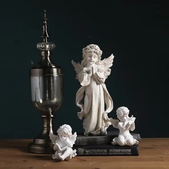 Šiaurės Mergina Angelas Miniatiūriniai Statula Ornamentu Namų Dekoro Priedai Statulėlės Šiuolaikinio Meno Eskizas Modelis Kambarį Skulptūra