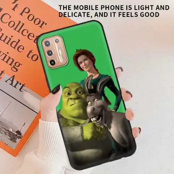 Šrekas Meškėnų mielas Animacinių filmų Moive Telefoną Atveju Motorola Moto G9 Žaisti Vienas Sintezės Plius G8 Galia Lite Hyper Krašto E6s Silikono Padengti
