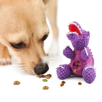 Šuns Žaislas kramtomoji balionėlis ištekėjimo maisto žaidimas šunelis girgžda žaislas dinozauras maisto finansuojančiojo augintinio dantys kramtyti mokymo žaislai