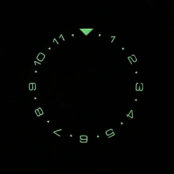 Šviesos Masto Bezel 38mm Keramikos Bezel lapelyje Seiko Dial Prospex Žiūrėti Veido Laikrodžiai Pakeisti Priedus Spalvinga Žiedas GMT