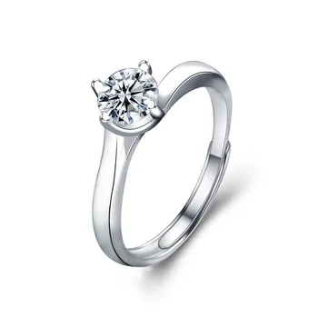 Žiedai womenJewelry Moissanite Žiedas sidabro 925 deimantų D spalva 1ct Galaxy prabanga Geometrinis Susukti rankos deimanto žiedas