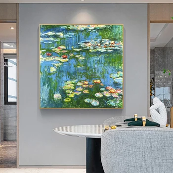 Žinomų Tapybos Vandens Lelijos Pateikė Claude Monet Paveikslai Tapyba Plakatai ir Spausdina Impresionistų Meno Nuotraukas, Namų Dekoro